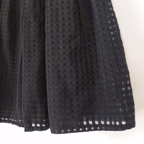 Oak + Fort Black Mini Skater Pleated Skirt - Picture 7 of 9